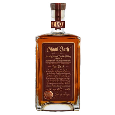 Blood Oath Pact No. 12 2026 Kentucky Straight Bourbon Whiskey
