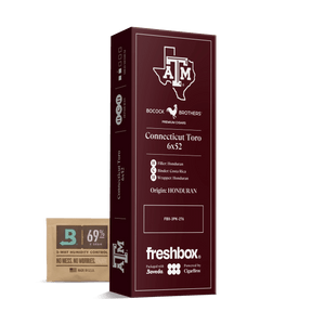 Boccock Brothers Texas A&M Connecticut 6x52 FreshBox | Cigar 3-Pack - Liquor Boutique