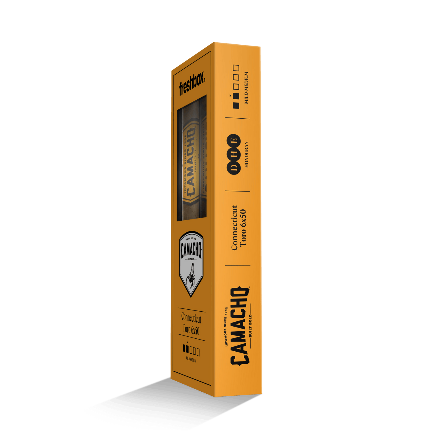 Camacho Connecticut Toro 6x50 FreshBox | Cigar 3-Pack - Liquor Boutique