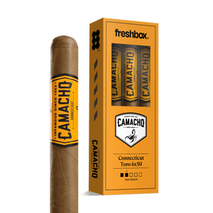Camacho Connecticut Toro 6x50 FreshBox | Cigar 3-Pack - Liquor Boutique