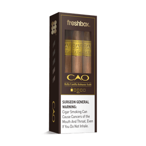 CAO Bella Vanilla Robusto 5x48 FreshBox | Cigar 3-Pack - Liquor Boutique