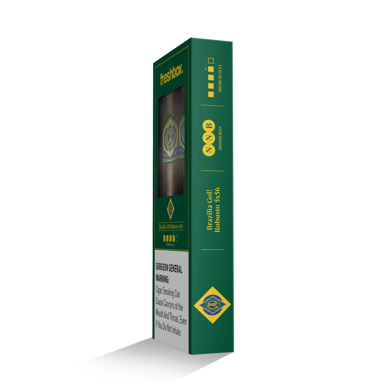 CAO Brazilia Gol! 5x56 FreshBox | Cigar 3-Pack - Liquor Boutique
