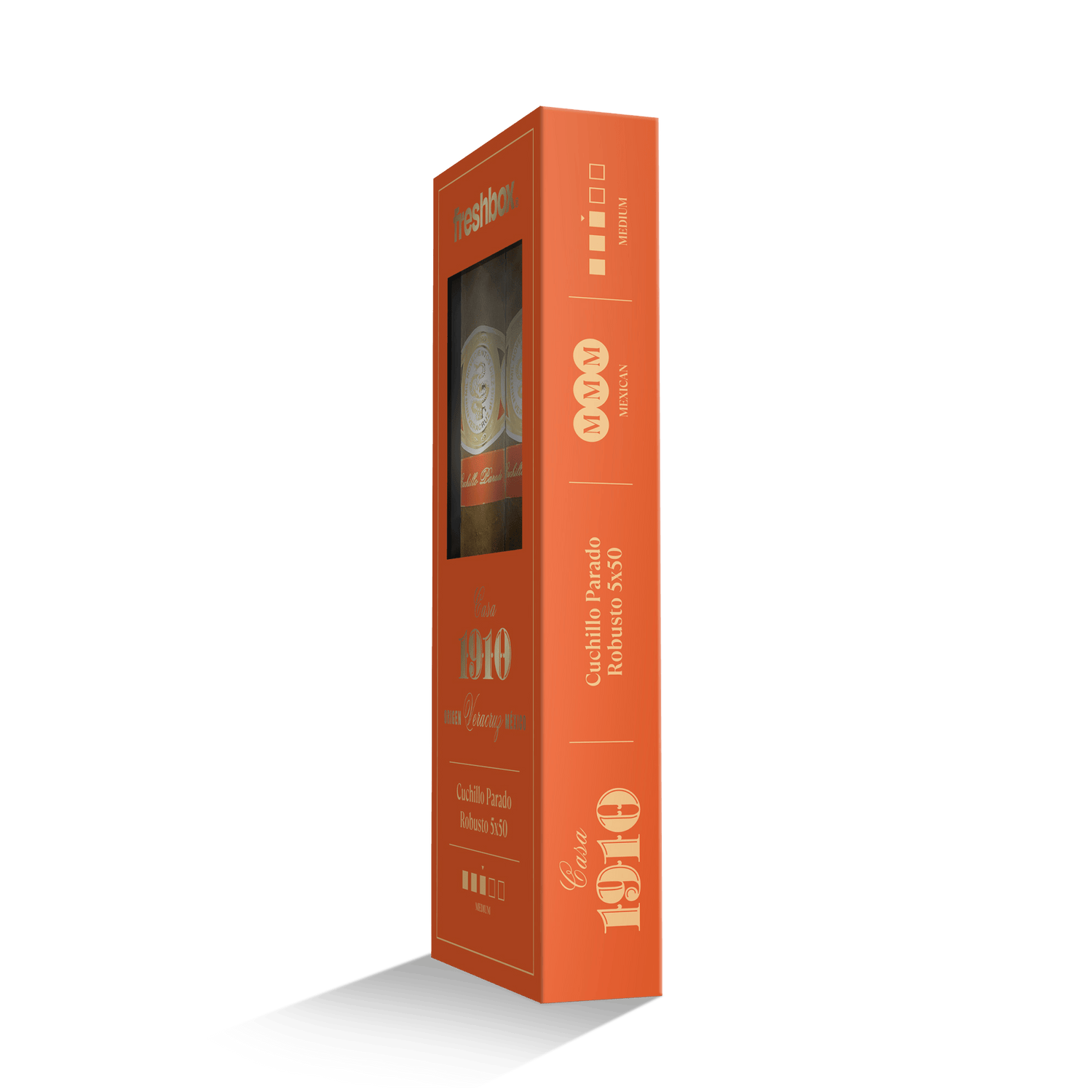 Casa 1910 Cuchillo Parado Robusto 5x50 FreshBox | Cigar 3-Pack - Liquor Boutique