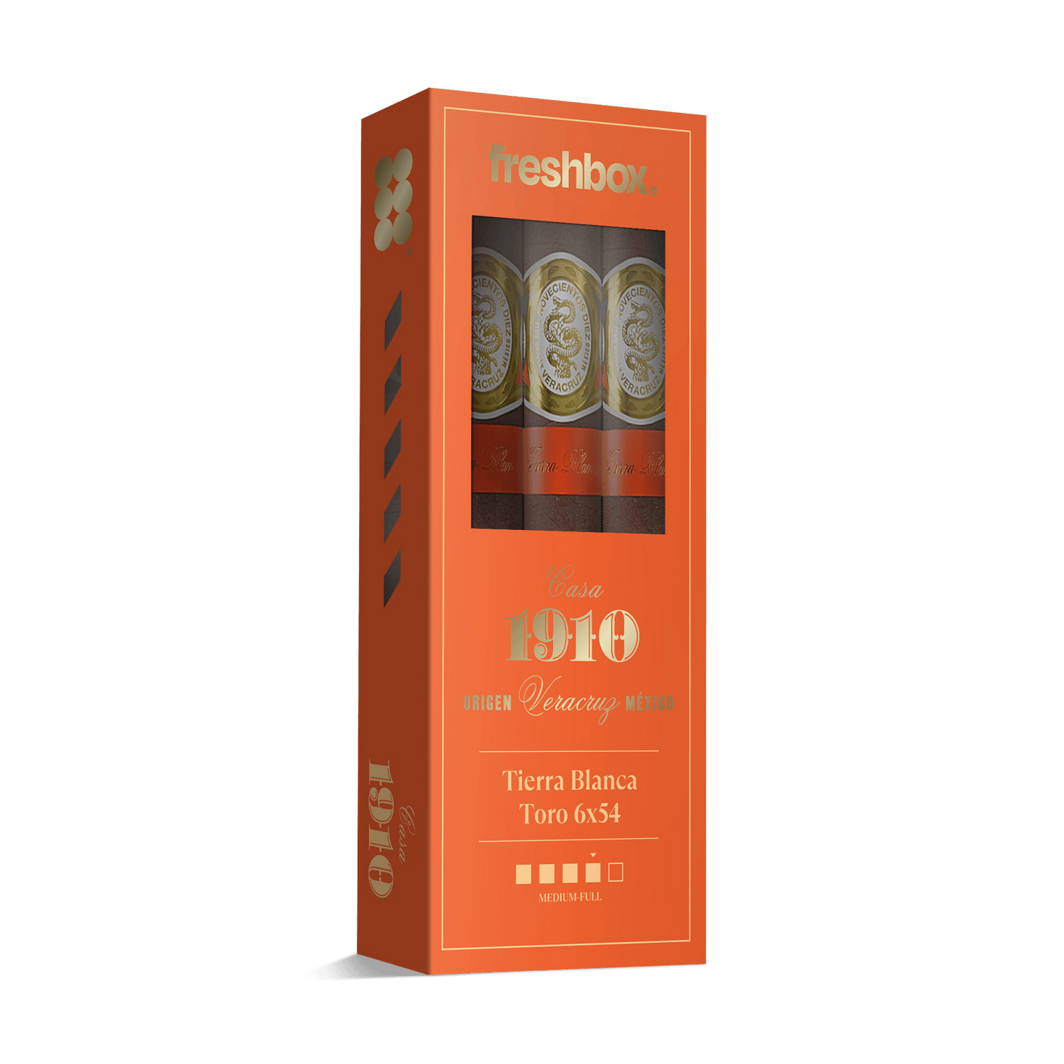 Casa 1910 Tierra Blanca Toro 6x54 FreshBox | Cigar 3-Pack - Liquor Boutique