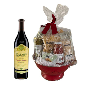 Caymus Cabernet Wine 1L & Pasta Basket Bundle - Liquor Boutique