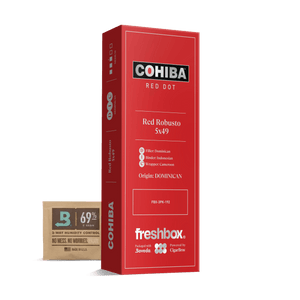 Cohiba Red Robusto 5x49 FreshBox | Cigar 3-Pack - Liquor Boutique