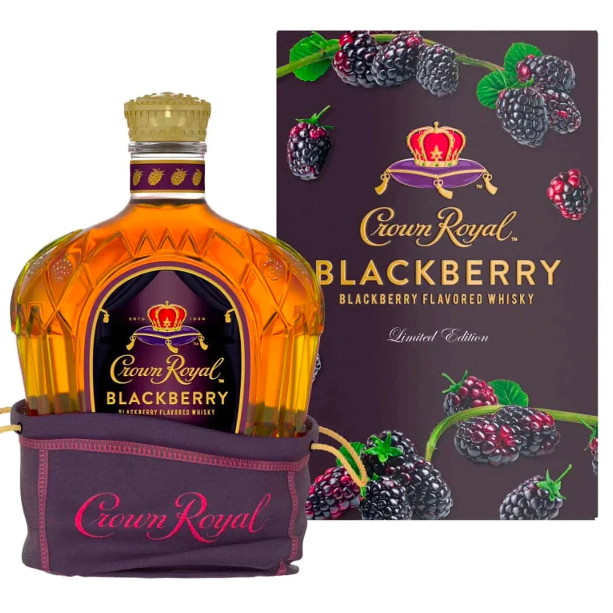 Crown Royal BlackBerry Whisky 375ml - Liquor Boutique