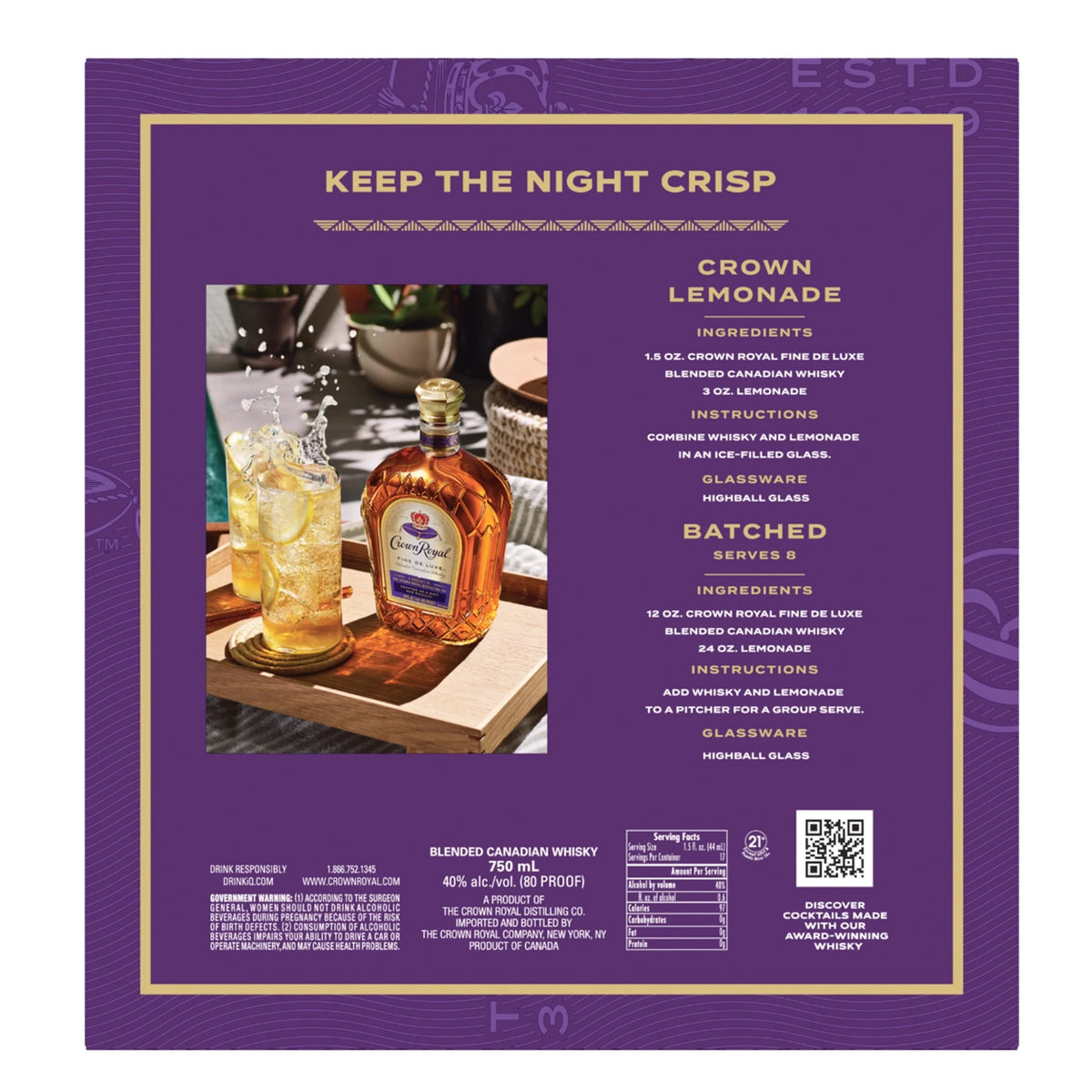 Crown Royal Deluxe Limited Edition Tumbling Tower Gift Set 750ml - Liquor Boutique