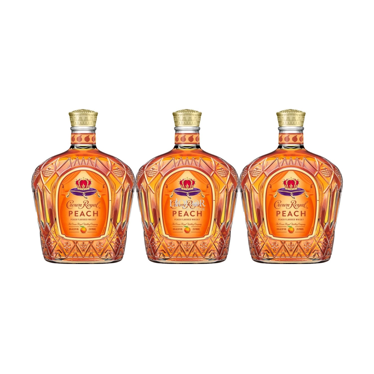 Crown Royal Peach Flavored Whisky 750ml - Liquor Boutique
