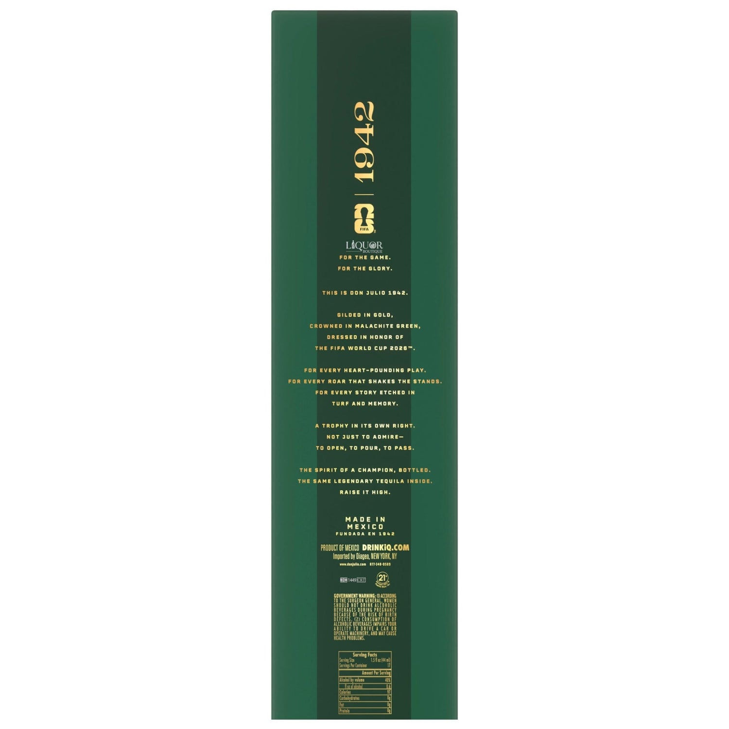 Don Julio 1942 FIFA World Cup 2026 Canada Limited Edition 750ml - Liquor Boutique