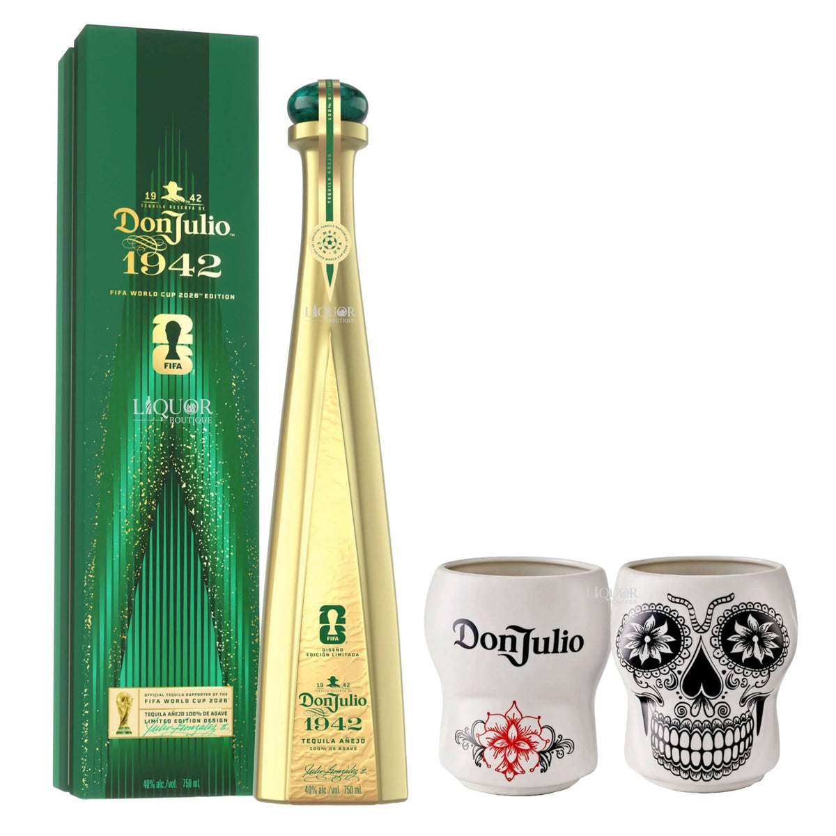 Don Julio 1942 FIFA World Cup 2026 Limited Edition with Skull Mug - Liquor Boutique