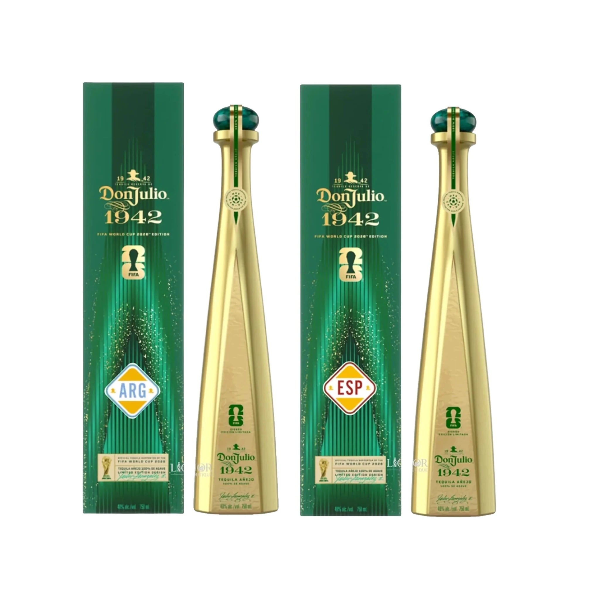 Don Julio 1942 FIFA World Cup Argentina & Spain Limited Edition Tequila Bundle 750ml - Liquor Boutique
