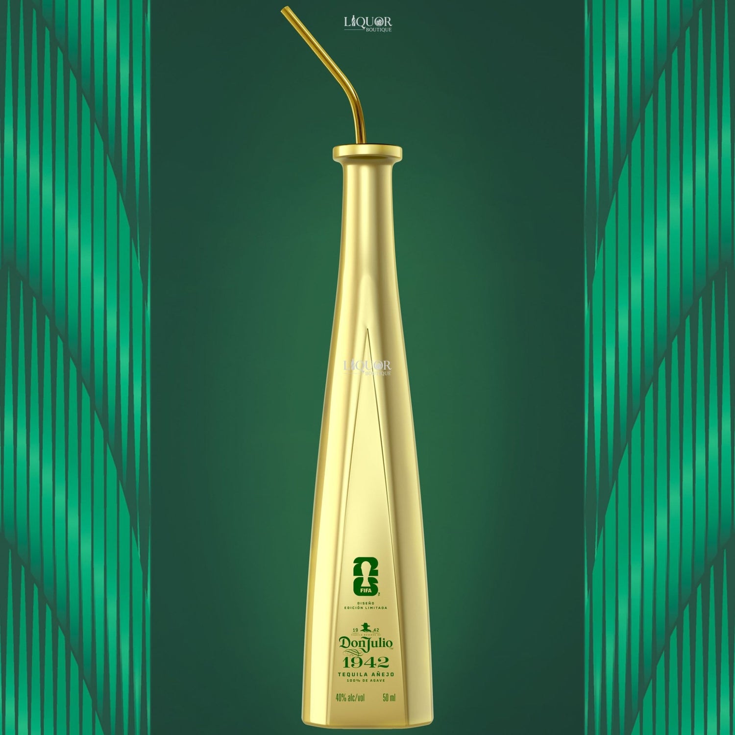 Don Julio 1942 Tequila FIFA World Cup 2026 Limited Edition 50ml with Metal Straw - Liquor Boutique