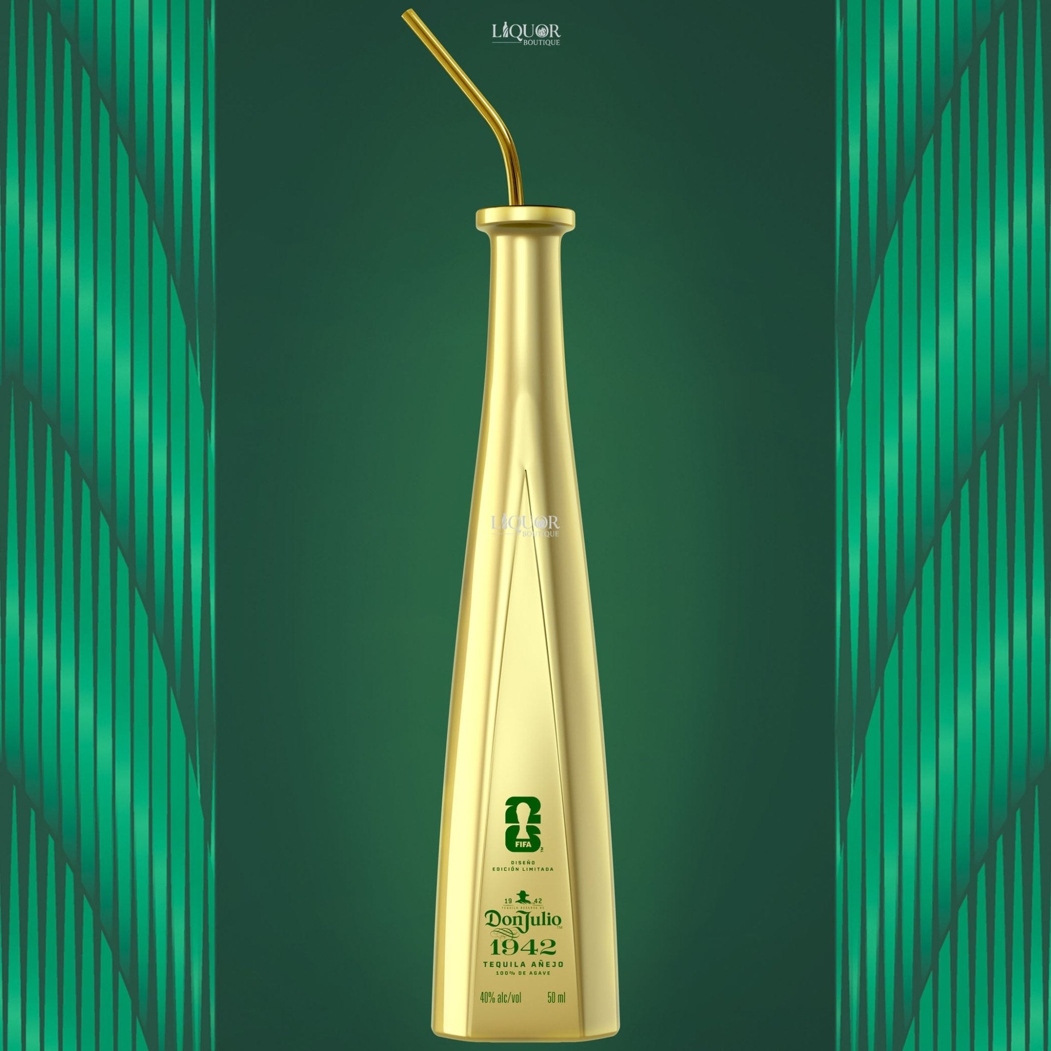Don Julio 1942 Tequila FIFA World Cup 2026 Limited Edition 50ml with Metal Straw - Liquor Boutique