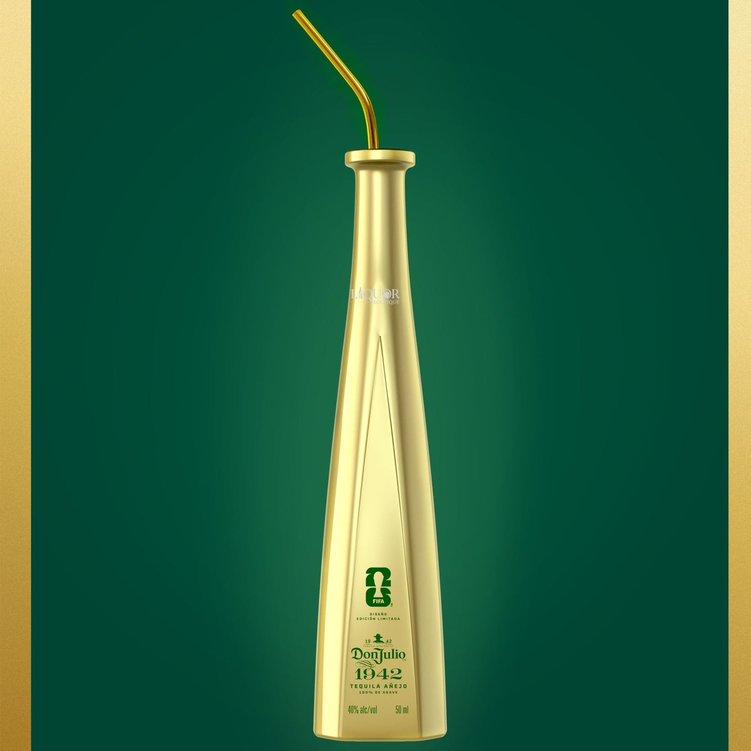 Don Julio 1942 Tequila FIFA World Cup 2026 Limited Edition 50ml with Metal Straw - Liquor Boutique