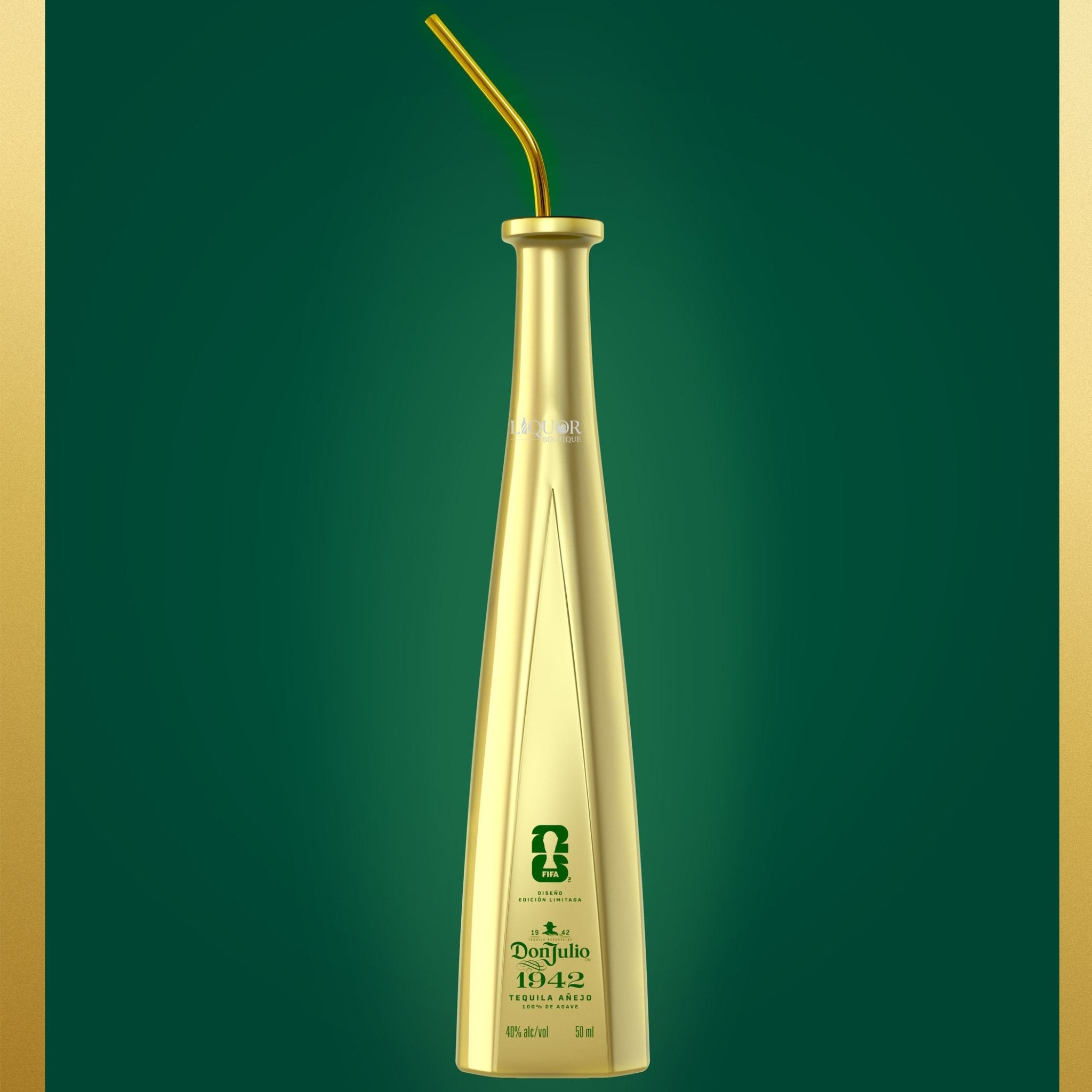 Don Julio 1942 Tequila FIFA World Cup 2026 Limited Edition 50ml with Metal Straw - Liquor Boutique