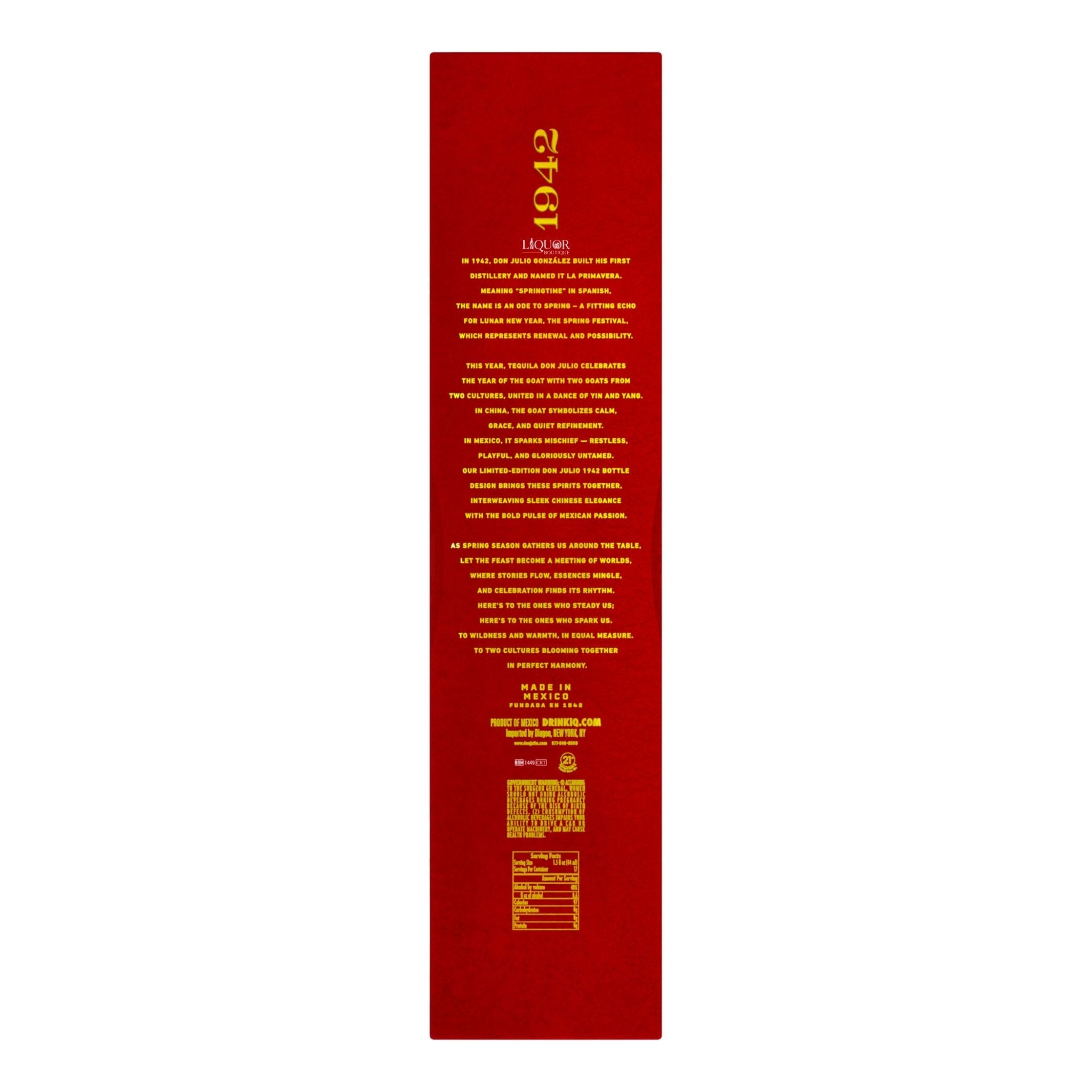 Don Julio 1942 Year of the Goat Edition 2027 Tequila 750ml - Liquor Boutique