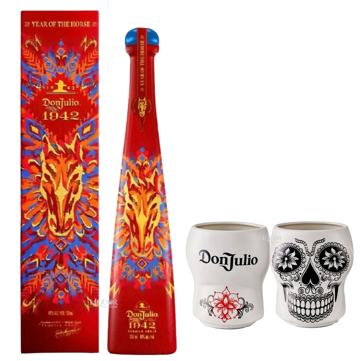 Don Julio 1942 Year of the Horse with Skull Mug Bundle - Liquor Boutique