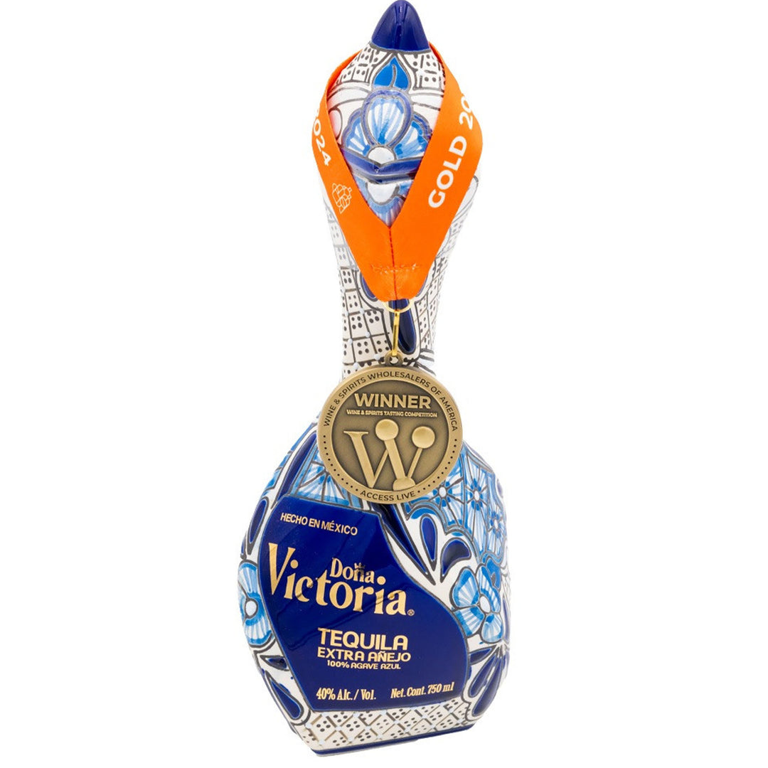 Doña Victoria Tequila Extra Anejo Blue Bottle 750ML
