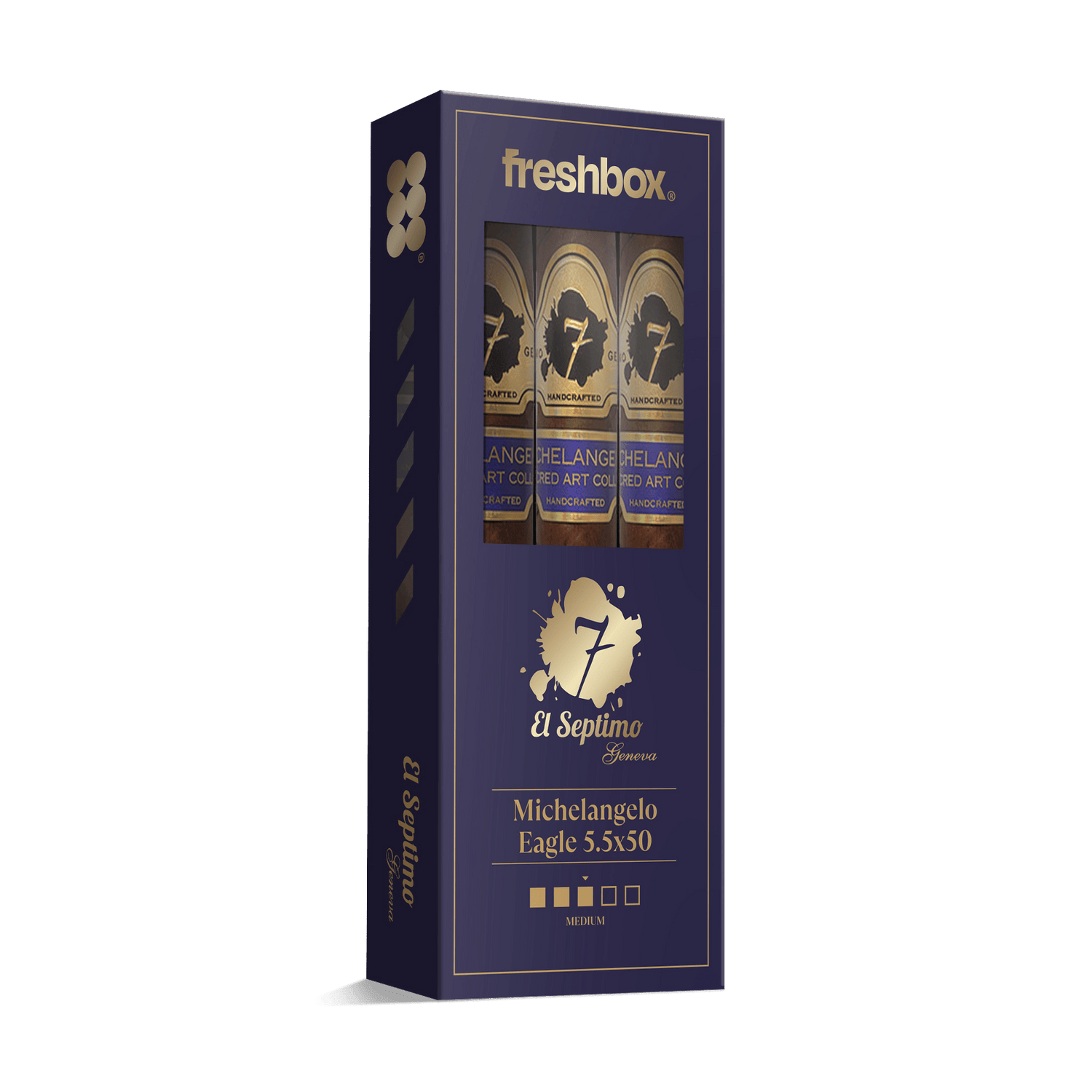 El Septimo Michelangelo Eagle 5.5x50 FreshBox | Cigar 3-Pack - Liquor Boutique