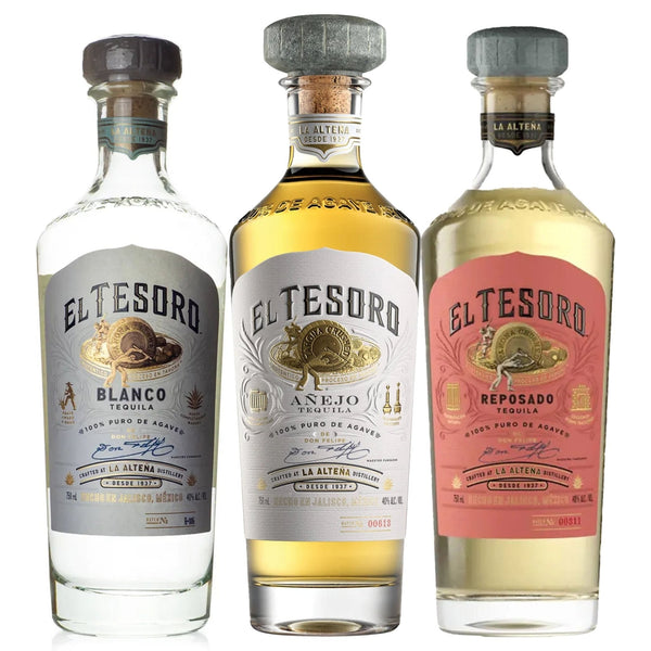 El Tesoro Blanco, Reposado, & Añejo Tequila Bundle - Liquor Boutique