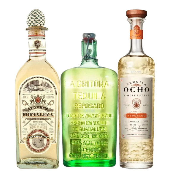 Fortaleza, La Gritona & Tequila Ocho Reposado Tequila Bundle 750ml - Liquor Boutique