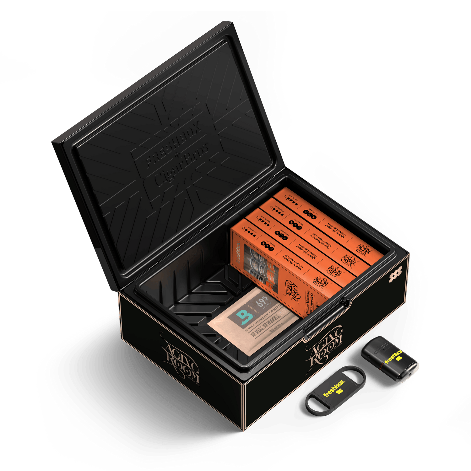 FreshBox Aging Room Edition Humidor Starter Kit - Liquor Boutique