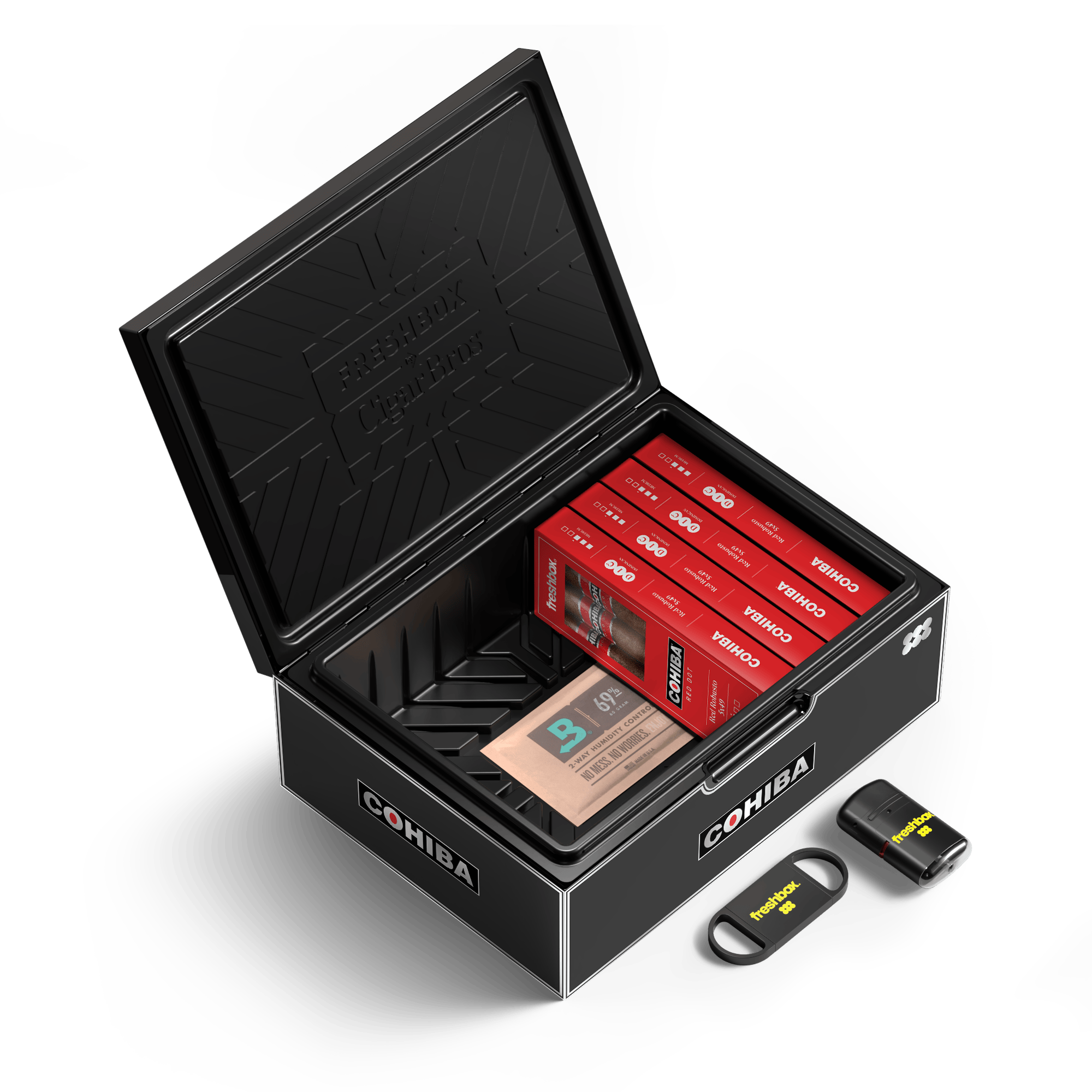 FreshBox™ Cohiba Black Edition Humidor Starter Kit