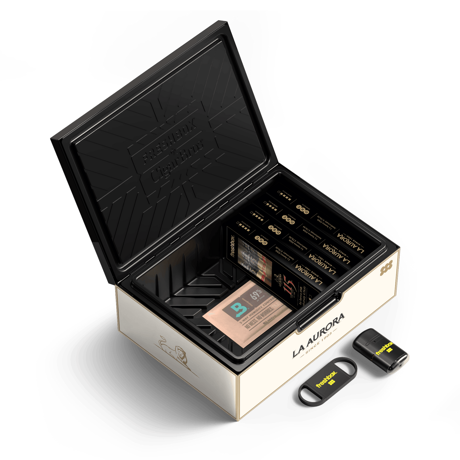 FreshBox La Aurora Edition Humidor Starter Kit - Liquor Boutique