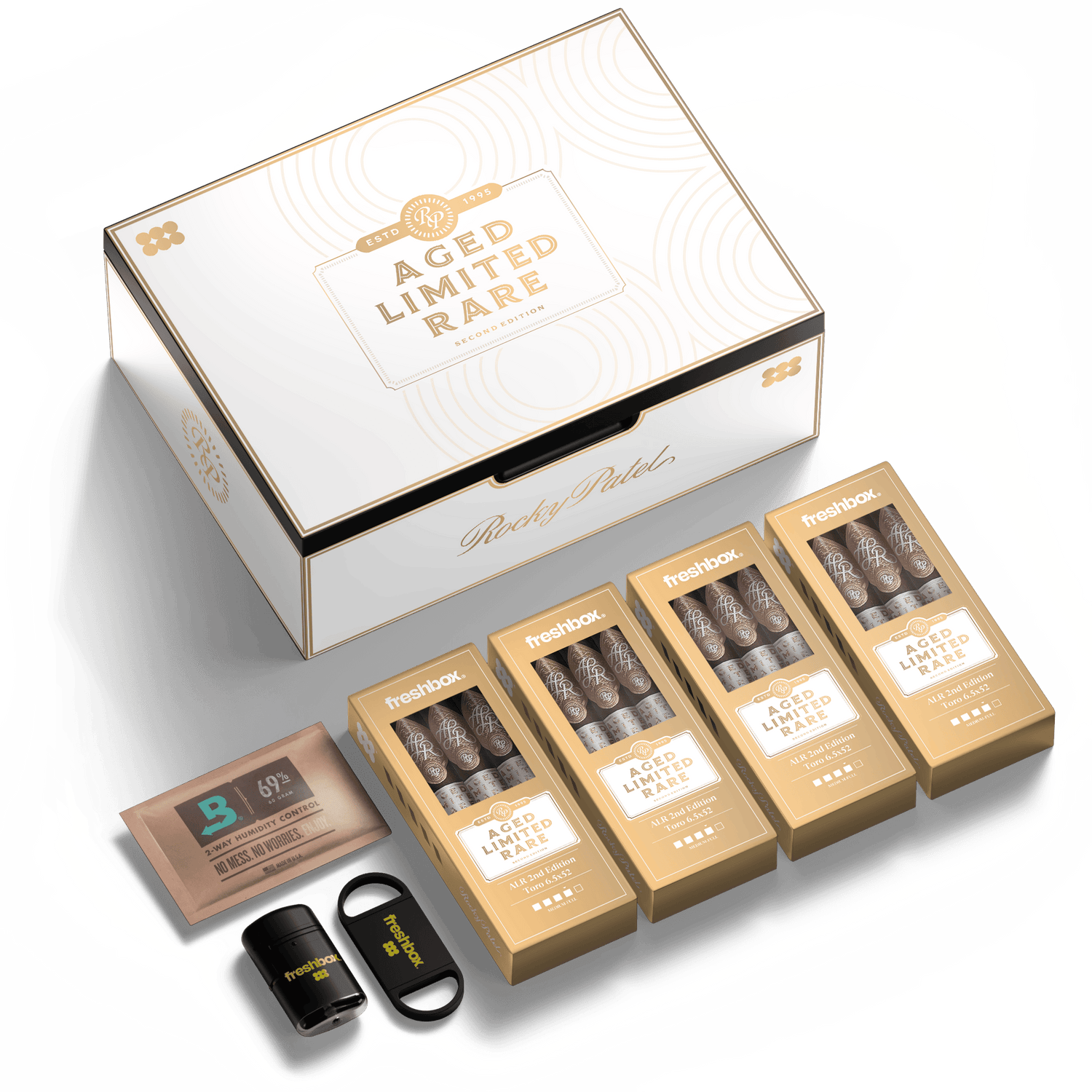 FreshBox Rocky Patel ALR Edition Humidor Starter Kit - Liquor Boutique