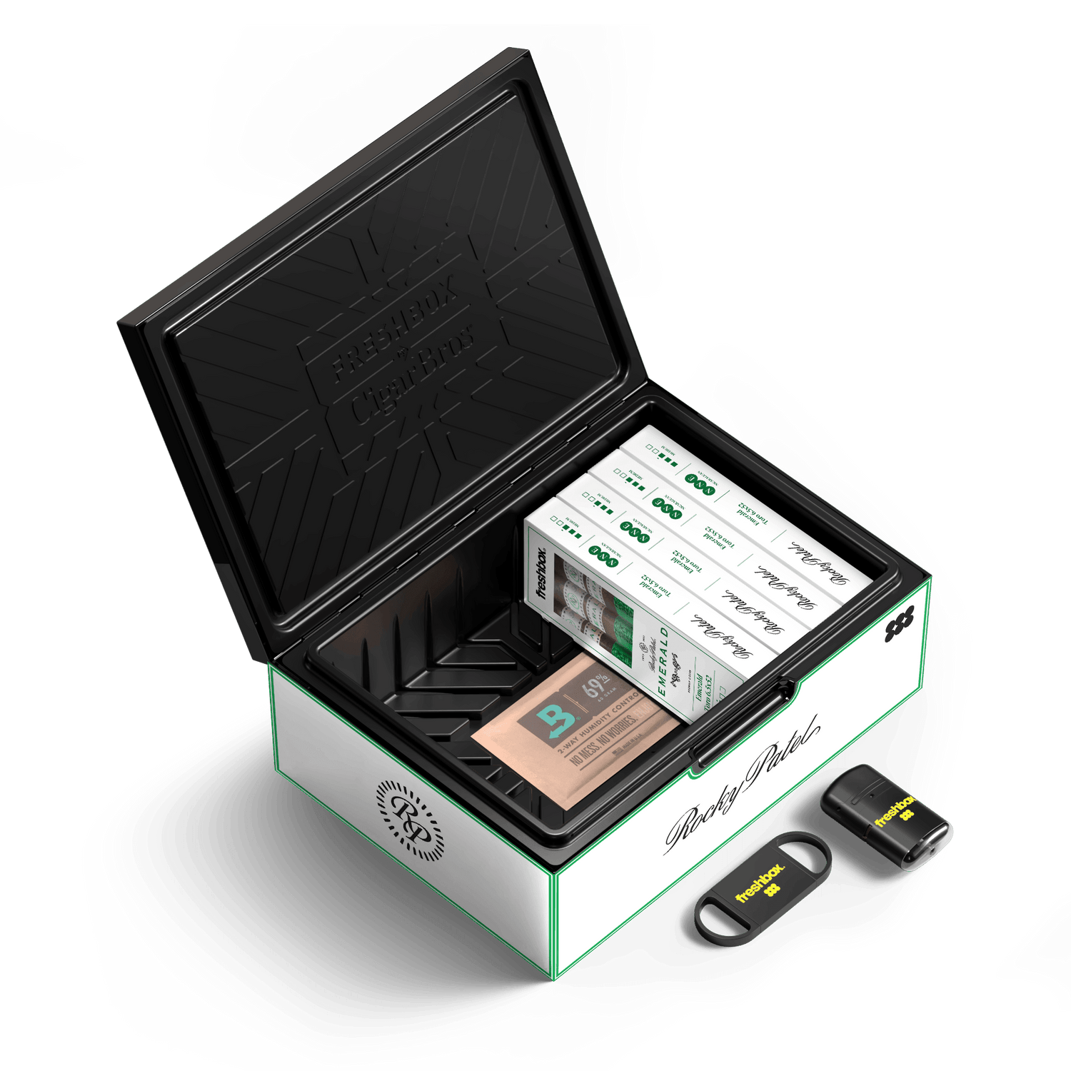 FreshBox Rocky Patel Emerald Edition Humidor Starter Kit - Liquor Boutique