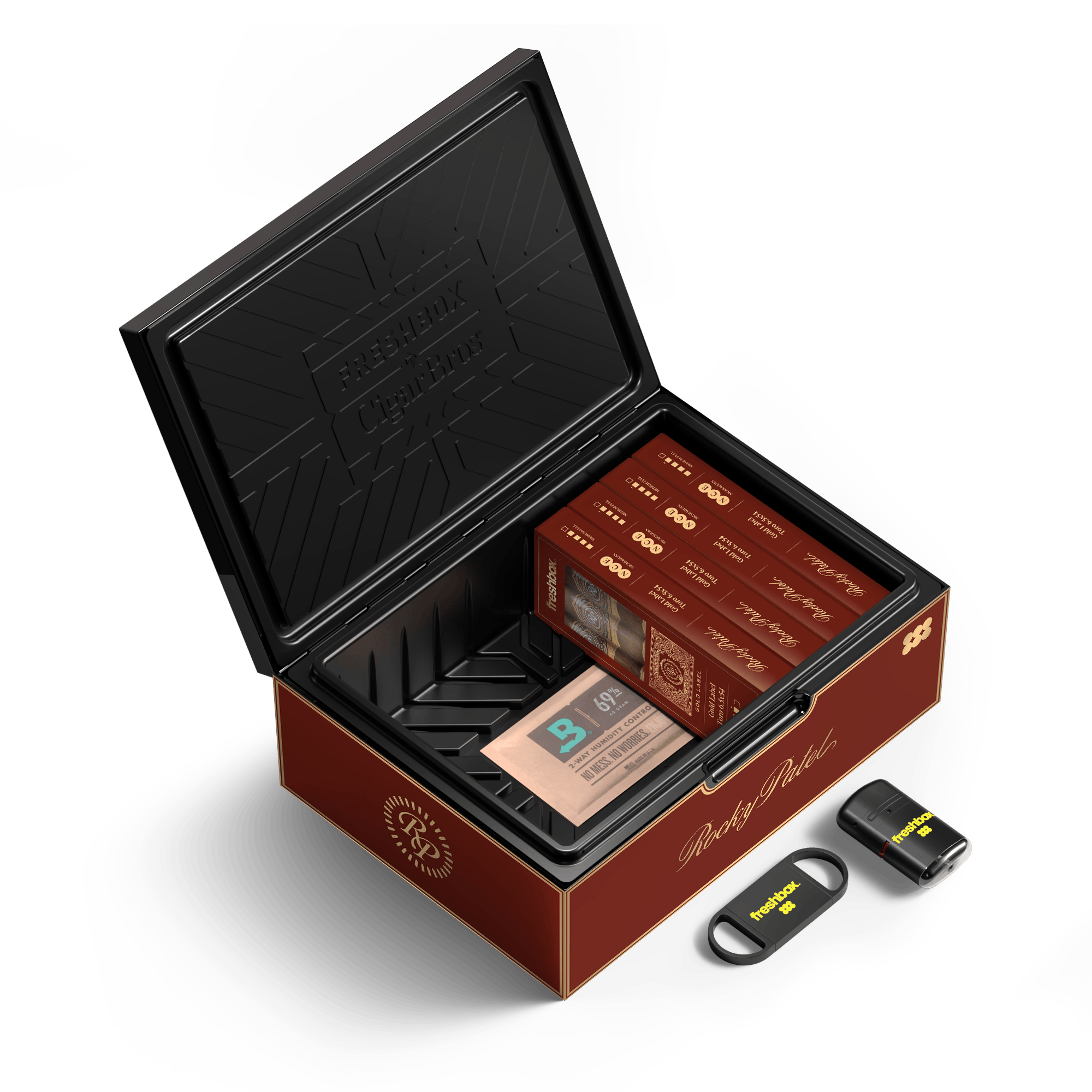 FreshBox™ Rocky Patel Gold Label Edition Humidor Starter Kit
