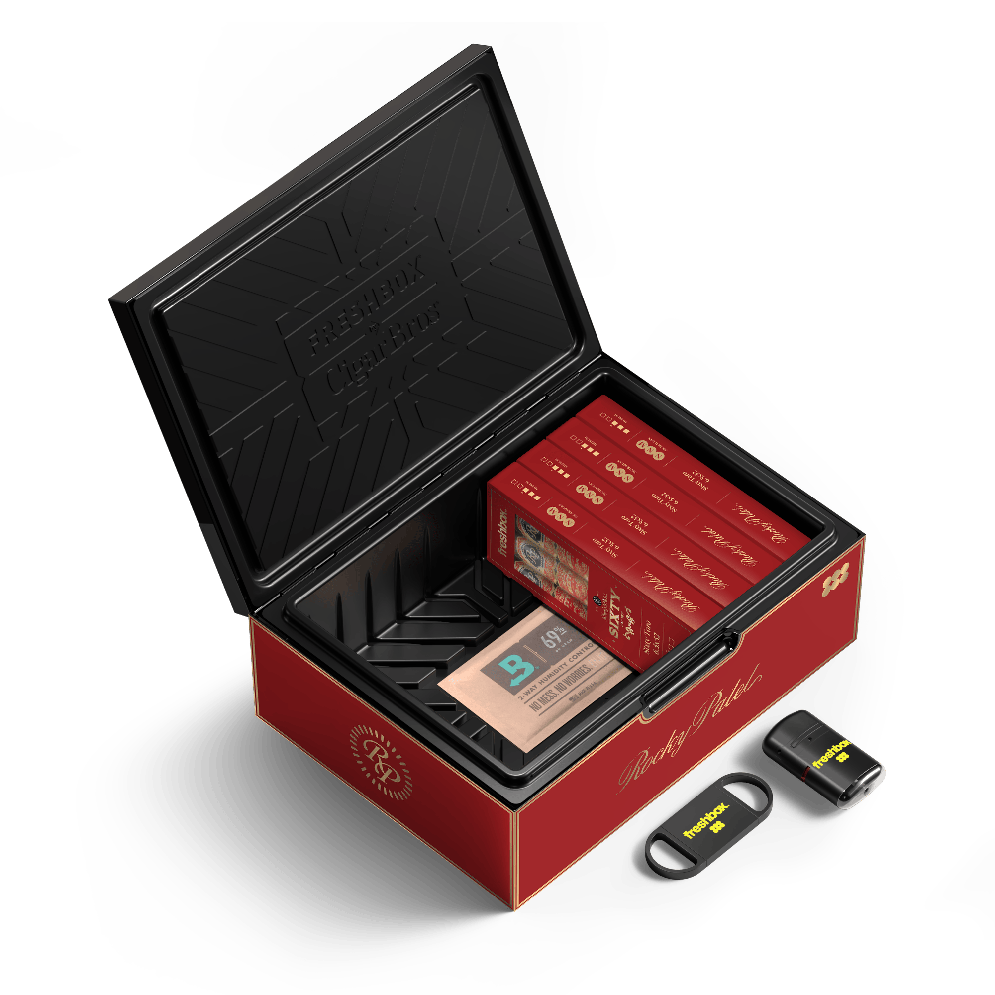 FreshBox™ Rocky Patel Sixty Edition Humidor Starter Kit