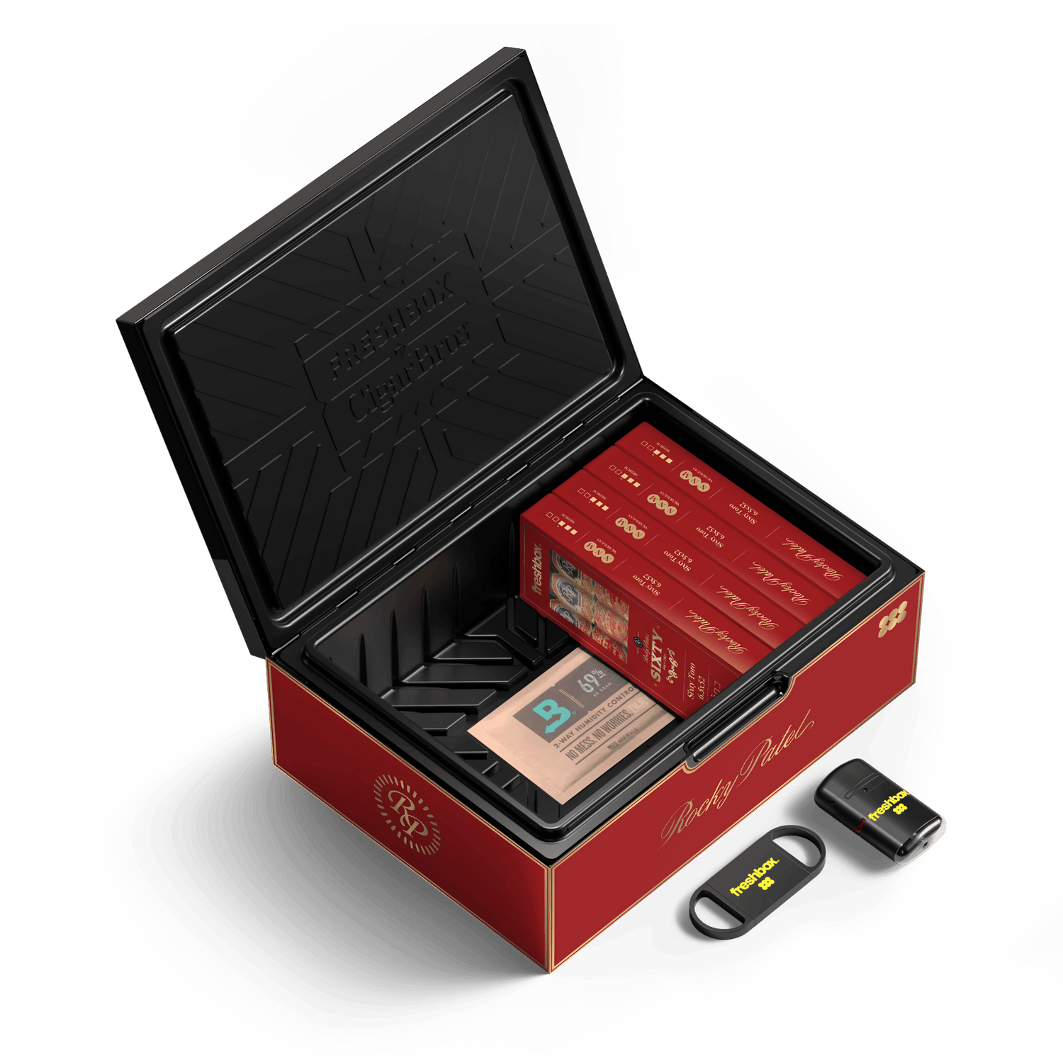 FreshBox Rocky Patel Sixty Edition Humidor Starter Kit - Liquor Boutique