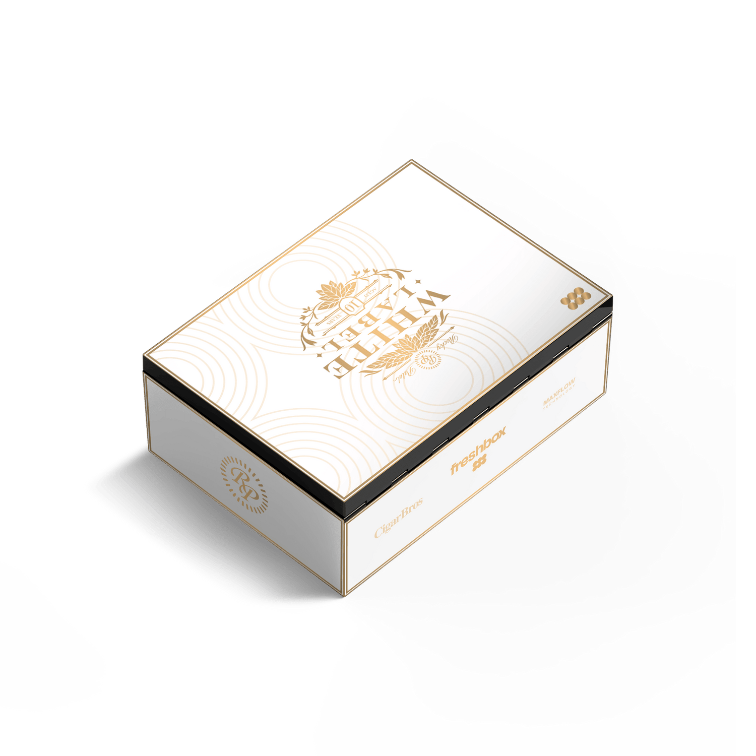 FreshBox Rocky Patel White Label Edition Humidor Starter Kit - Liquor Boutique