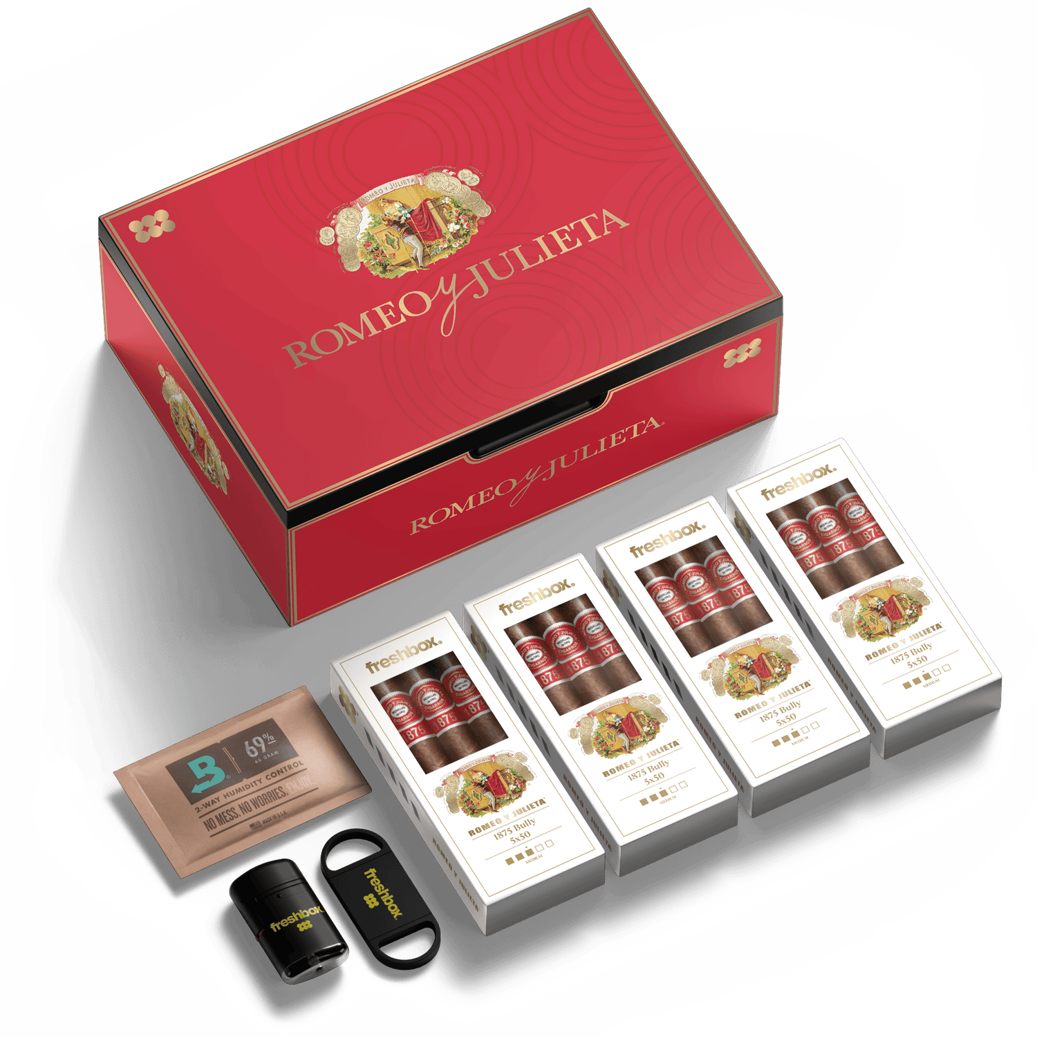 FreshBox Romeo y Julieta 1875 Edition Humidor Starter Kit - Liquor Boutique
