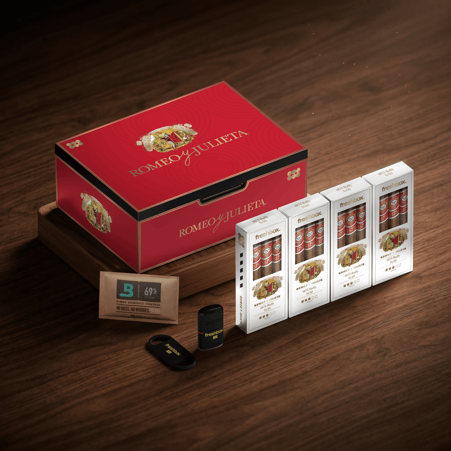 FreshBox Romeo y Julieta 1875 Edition Humidor Starter Kit - Liquor Boutique