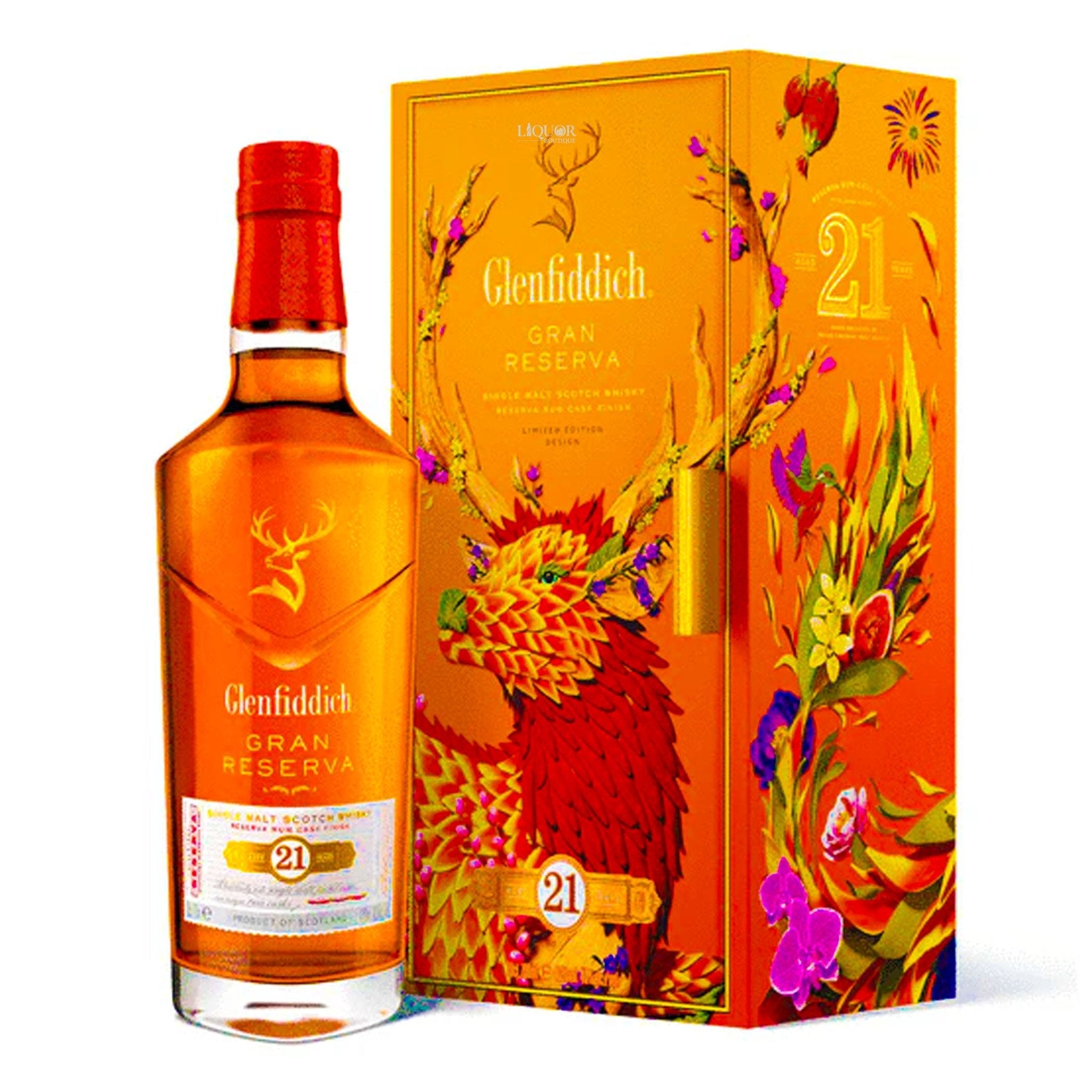 Glenfiddich Gran Reserva 21 Year Old Limited Edition Single Malt Scotch Whisky - Liquor Boutique