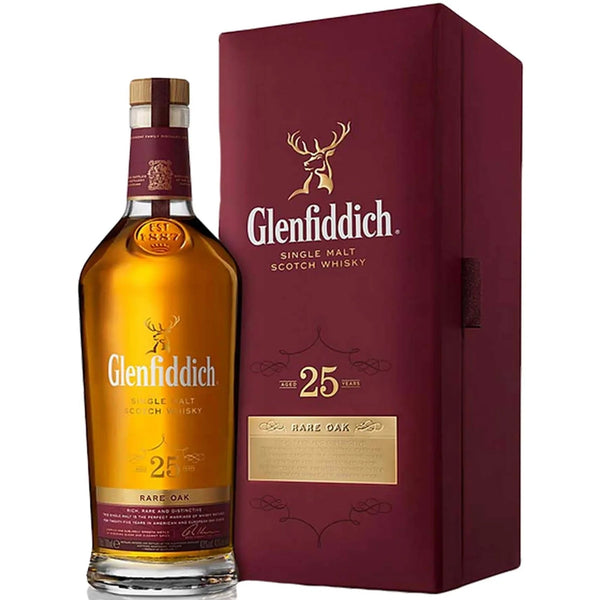 Glenfiddich Rare Oak 25 Years Old Single Malt Scotch Whisky - Liquor Boutique