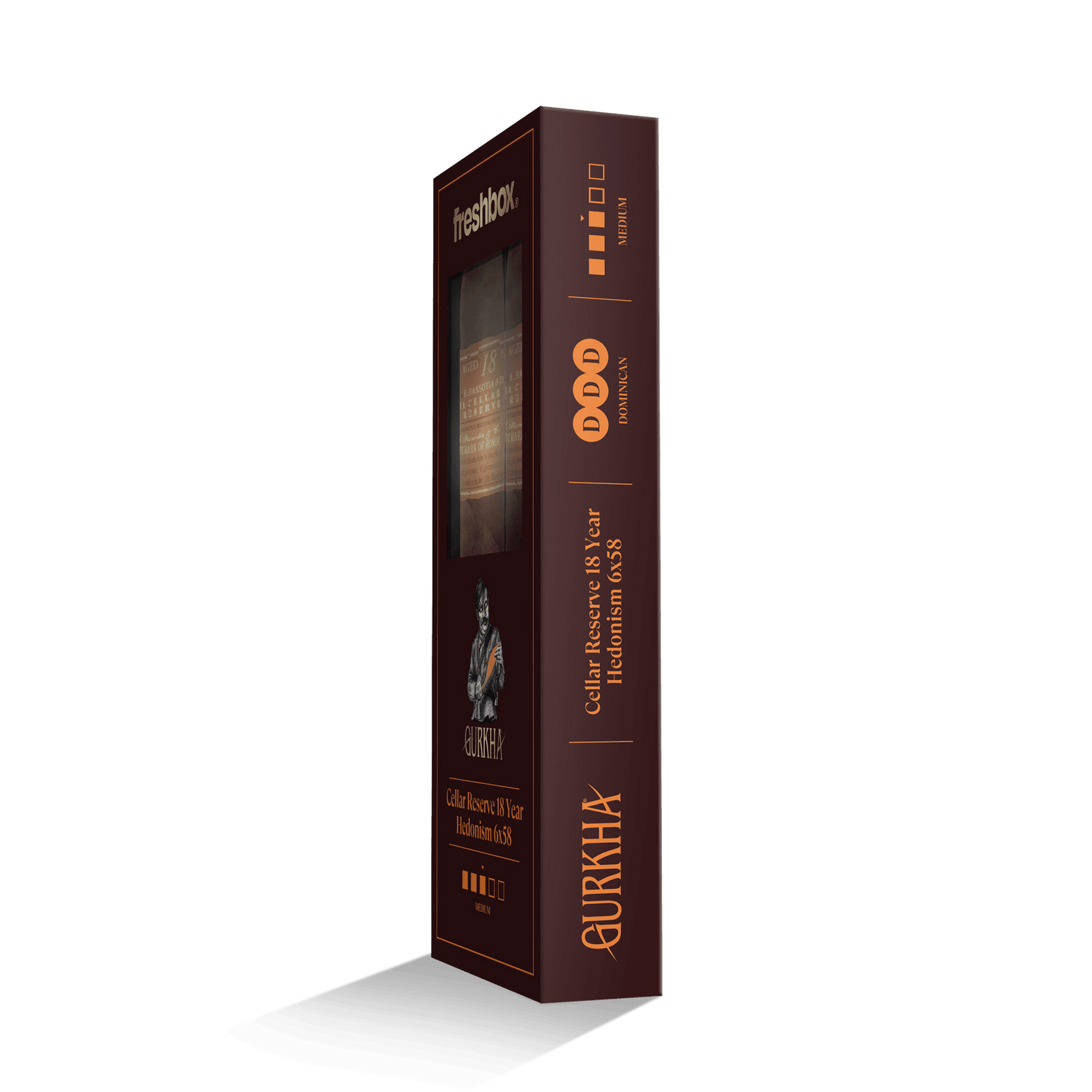 Gurkha Cellar Reserve 18 Year Hedonism 6x58 FreshBox | Cigar 3-Pack - Liquor Boutique