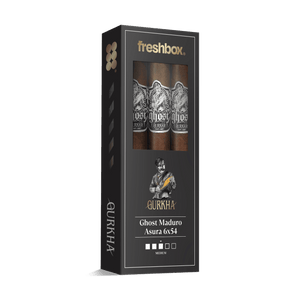 Gurkha Ghost Maduro Asura 6x54 FreshBox | Cigar 3-Pack - Liquor Boutique