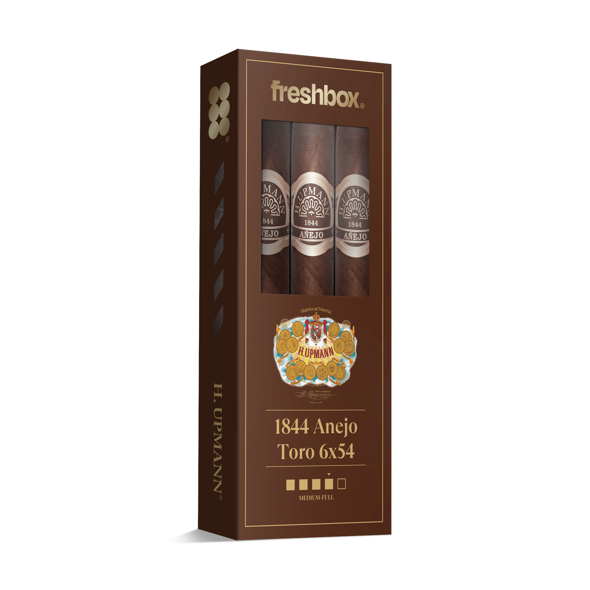 H Upmann 1844 Anejo Toro 6x54 FreshBox | Cigar 3-Pack - Liquor Boutique