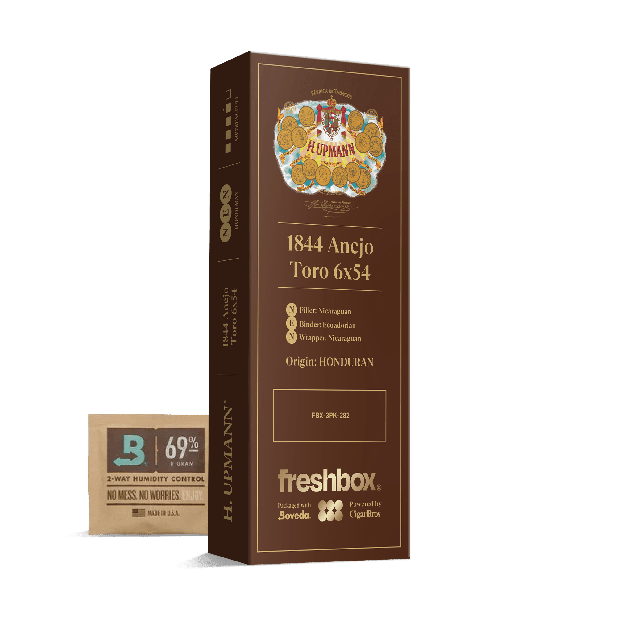 H Upmann 1844 Anejo Toro 6x54 FreshBox | Cigar 3-Pack - Liquor Boutique