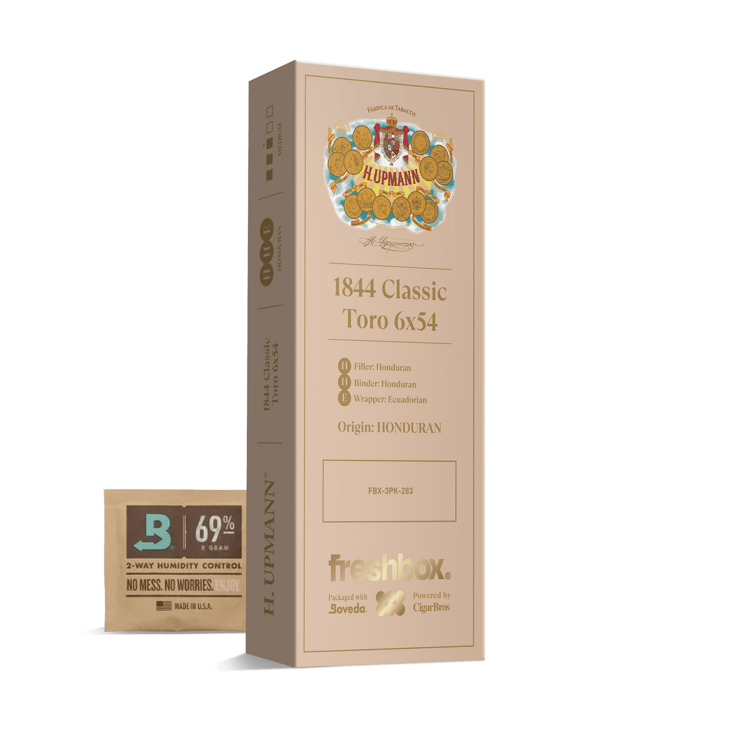 H Upmann 1844 Classic Toro 6x54 FreshBox | Cigar 3-Pack - Liquor Boutique