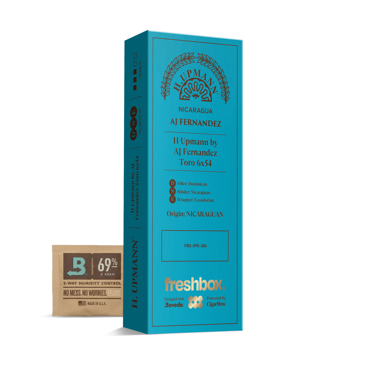 H Upmann by AJ Fernandez Toro 6x54 FreshBox | Cigar 3-Pack - Liquor Boutique