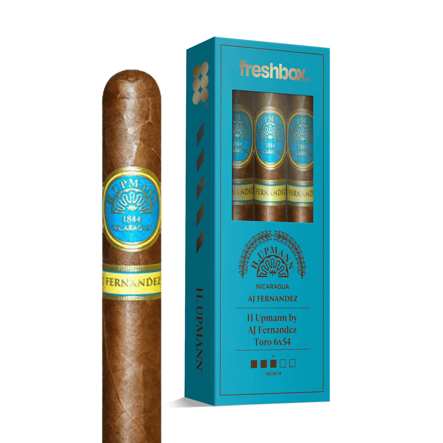 H Upmann by AJ Fernandez Toro 6x54 FreshBox | Cigar 3-Pack - Liquor Boutique
