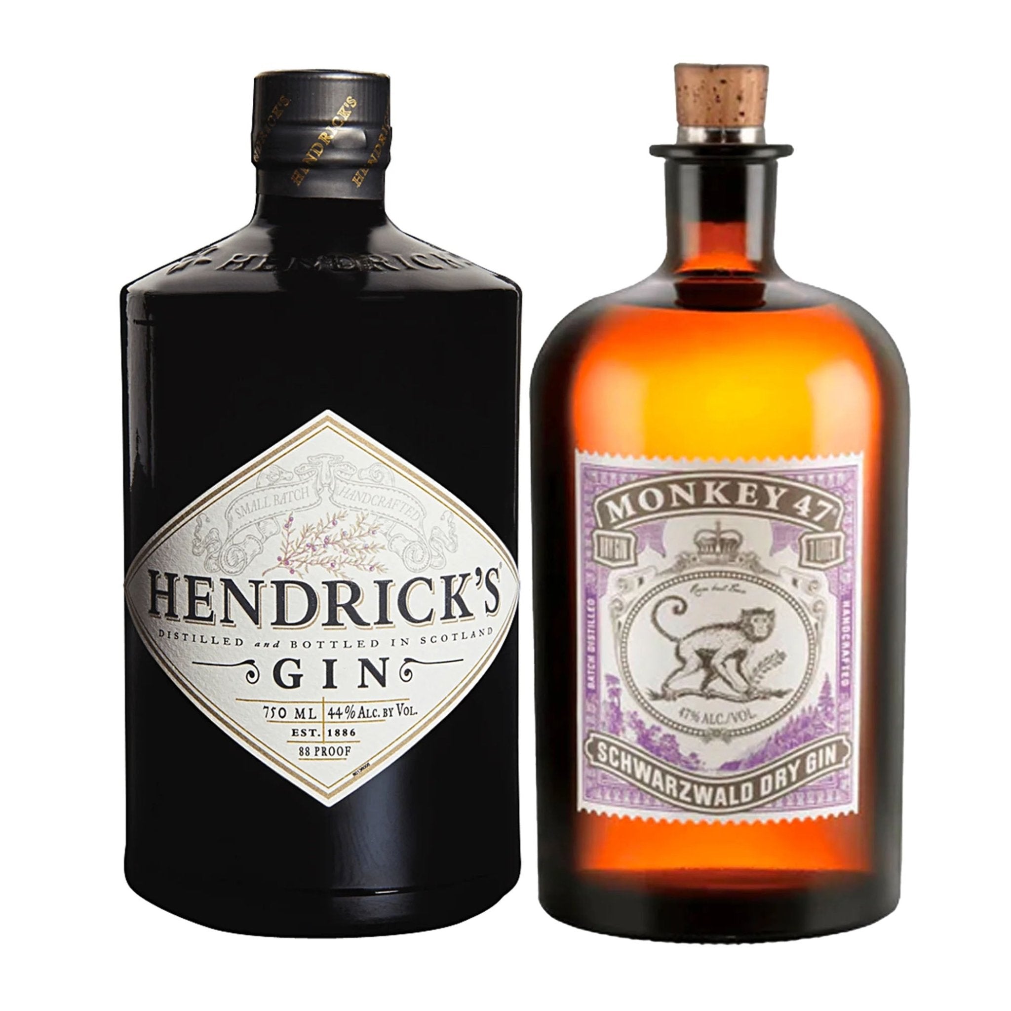 【未開封】モンキー47 ヘンドリックス　ジン　2本セット Hendrick's & Monkey 47 Gin Bundle – Liquor Boutique