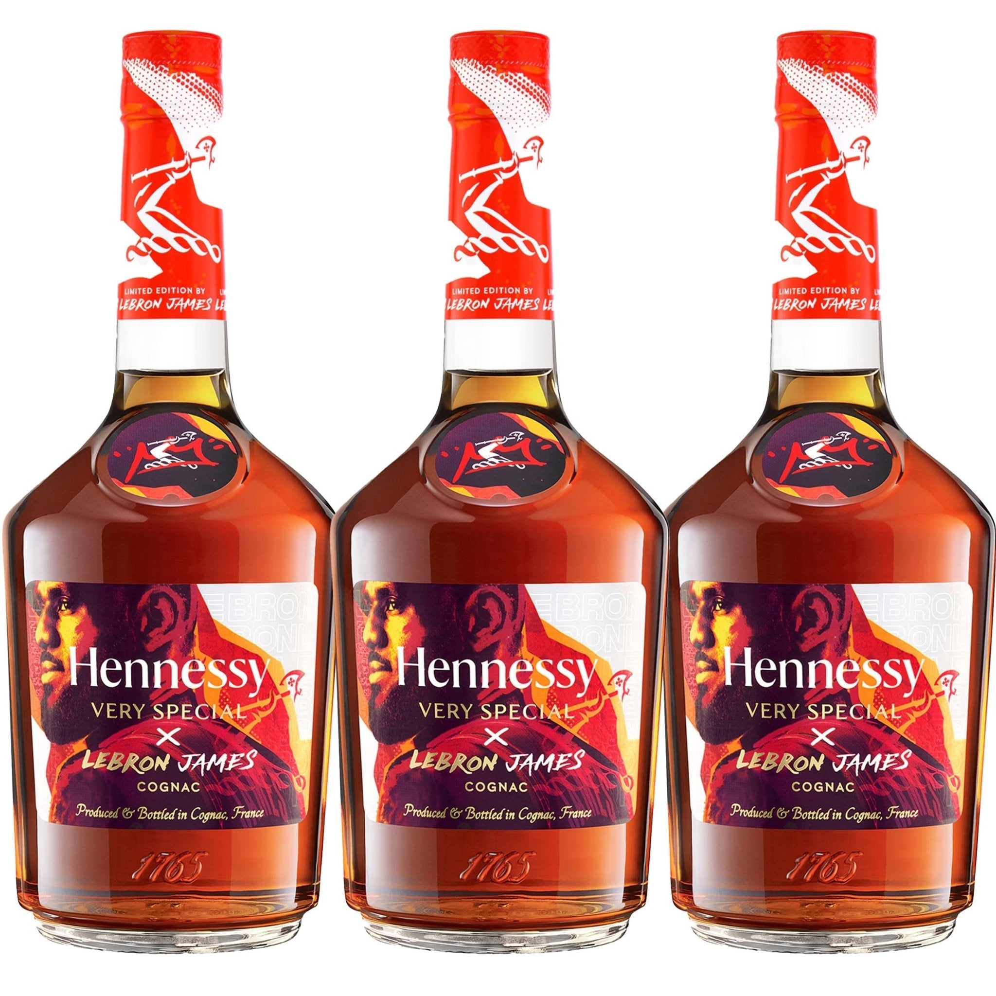 Hennessy ヘネシー V.S 700ml レブロン・ジェームズ 3本セット Hennessy VS x Lebron James Limited Cognac 3 Pack – Liquor Boutique