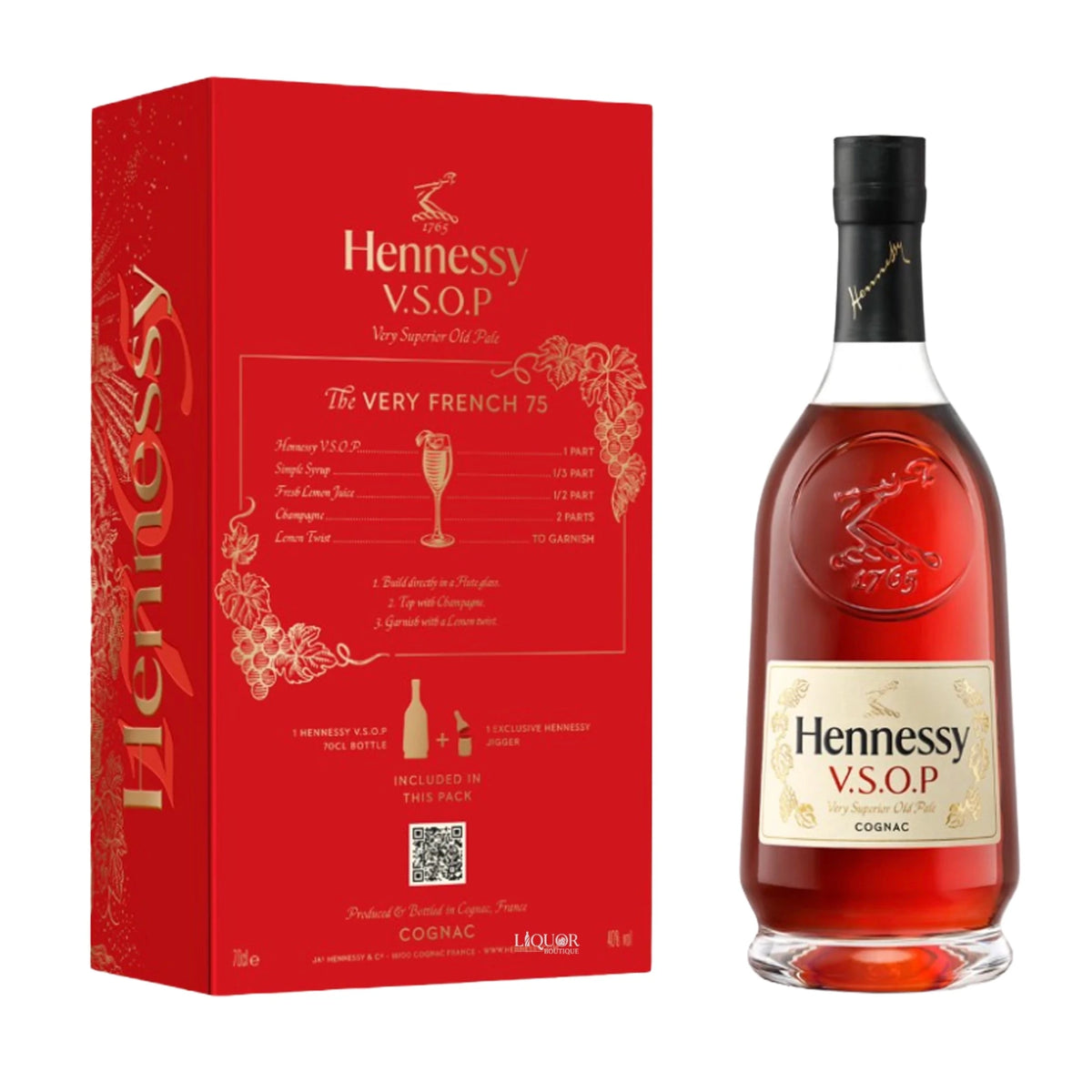 Hennessy VSOP Cognac Holiday Gift Set with Hennessy Shaker 750ml - Liquor Boutique