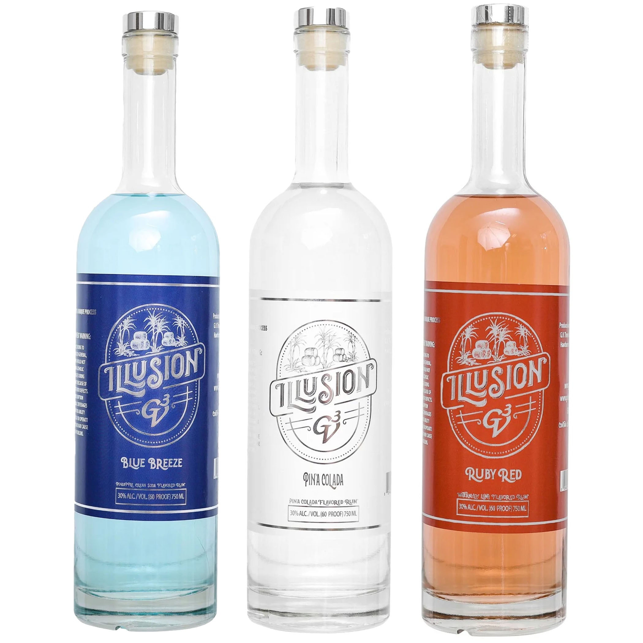 GV3 Ilusion Blue Breeze, Pina Coloda, & Ruby Red Bundle – Liquor Boutique